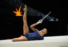 В Баку стартовал четвертый день соревнований 39-го чемпионата Европы по художественной гимнастике (ФОТО)