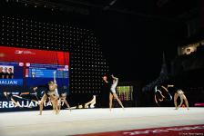 ЧЕ в Баку: "золото" в упражнениях с тремя лентами и двумя мячами выиграла команда Азербайджана (ФОТО)