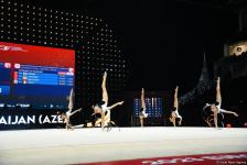 ЧЕ в Баку: "золото" в упражнениях с тремя лентами и двумя мячами выиграла команда Азербайджана (ФОТО)