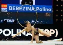 В Баку стартовал заключительный день соревнований 39-го чемпионата Европы по художественной гимнастике – пять финалов азербайджанских граций (ФОТО)