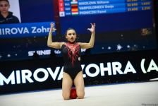 В Баку стартовал заключительный день соревнований 39-го чемпионата Европы по художественной гимнастике – пять финалов азербайджанских граций (ФОТО)