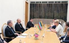 В Вильнюсе состоялась встреча Президента Ильхама Алиева с премьер-министром Литвы Ингридой Шимоните (ФОТО/ВИДЕО)