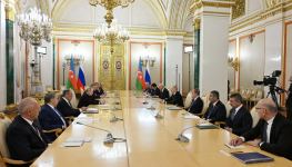 В Москве состоялась встреча Президента Ильхама Алиева и Президента Владимира Путина (ФОТО/ВИДЕО) (Дополнено)