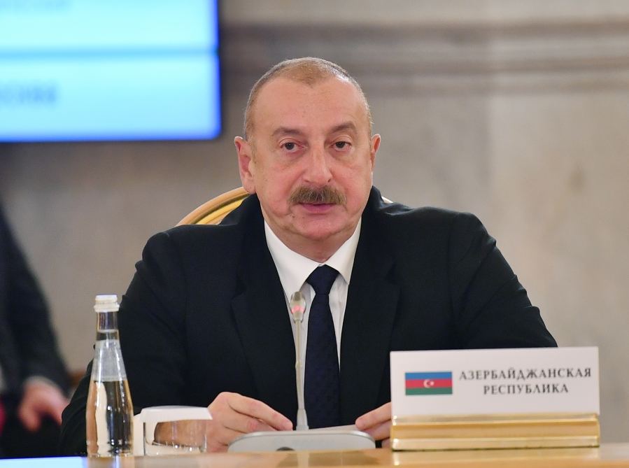 Президент Ильхам Алиев принял участие в Москве в заседании Высшего Евразийского экономического совета в расширенном составе (ФОТО/ВИДЕО)