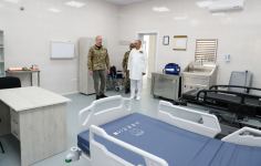 Президент Ильхам Алиев принял участие в открытии военного госпиталя в Кяльбаджаре (ФОТО/ВИДЕО)