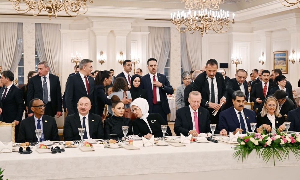 Президент Ильхам Алиев и Первая леди Мехрибан Алиева приняли участие в ужине от имени Реджепа Тайипа Эрдогана в Анкаре (ФОТО)