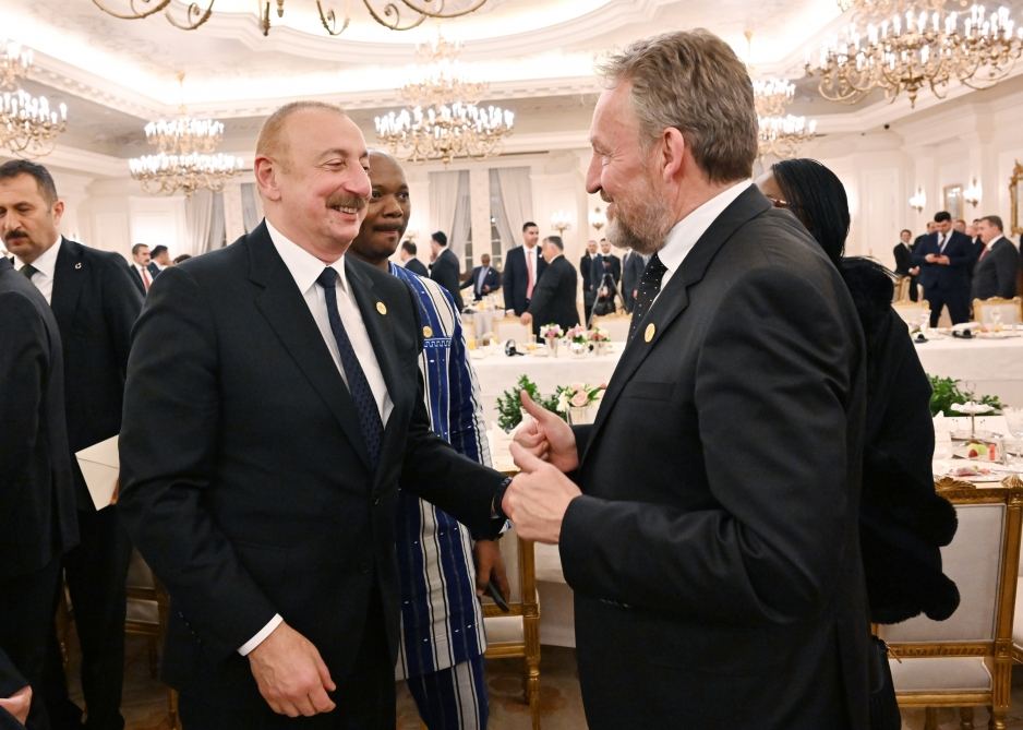 Президент Ильхам Алиев и Первая леди Мехрибан Алиева приняли участие в ужине от имени Реджепа Тайипа Эрдогана в Анкаре (ФОТО)