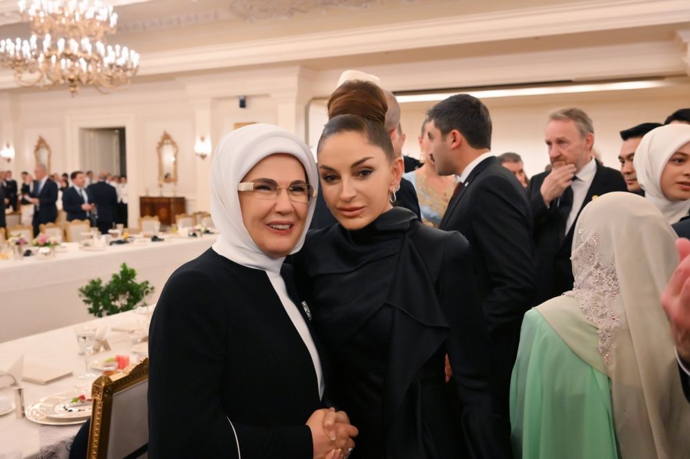 Президент Ильхам Алиев и Первая леди Мехрибан Алиева приняли участие в ужине от имени Реджепа Тайипа Эрдогана в Анкаре (ФОТО)