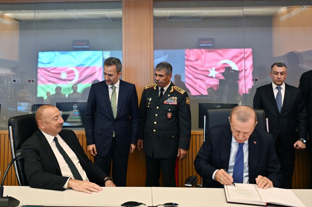 President Ilham Aliyev and President Recep Tayyip Erdogan participate in opening of new central command post of Air Force (PHOTO/VIDEO)
