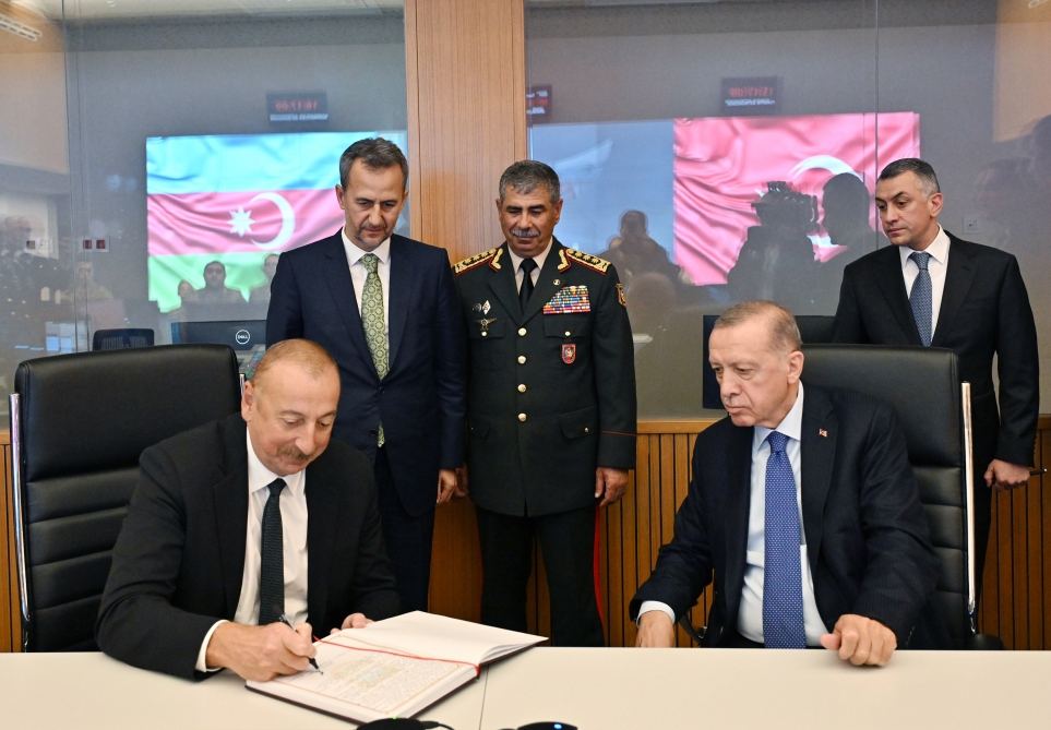President Ilham Aliyev and President Recep Tayyip Erdogan participate in opening of new central command post of Air Force (PHOTO/VIDEO)