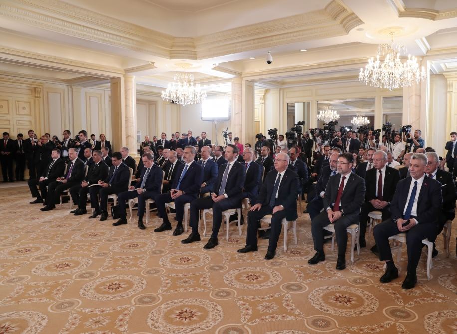 Президент Ильхам Алиев и Президент Реджеп Тайип Эрдоган выступили с заявлениями для прессы (ФОТО/ВИДЕО)
