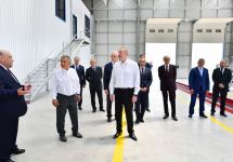 Президент Ильхам Алиев и Раис Республики Татарстан Рустам Минниханов приняли участие в открытии ООО «Авто Лизинг Азербайджан» в Промышленном парке «Экономическая зона Аразская долина» (ФОТО/ВИДЕО)