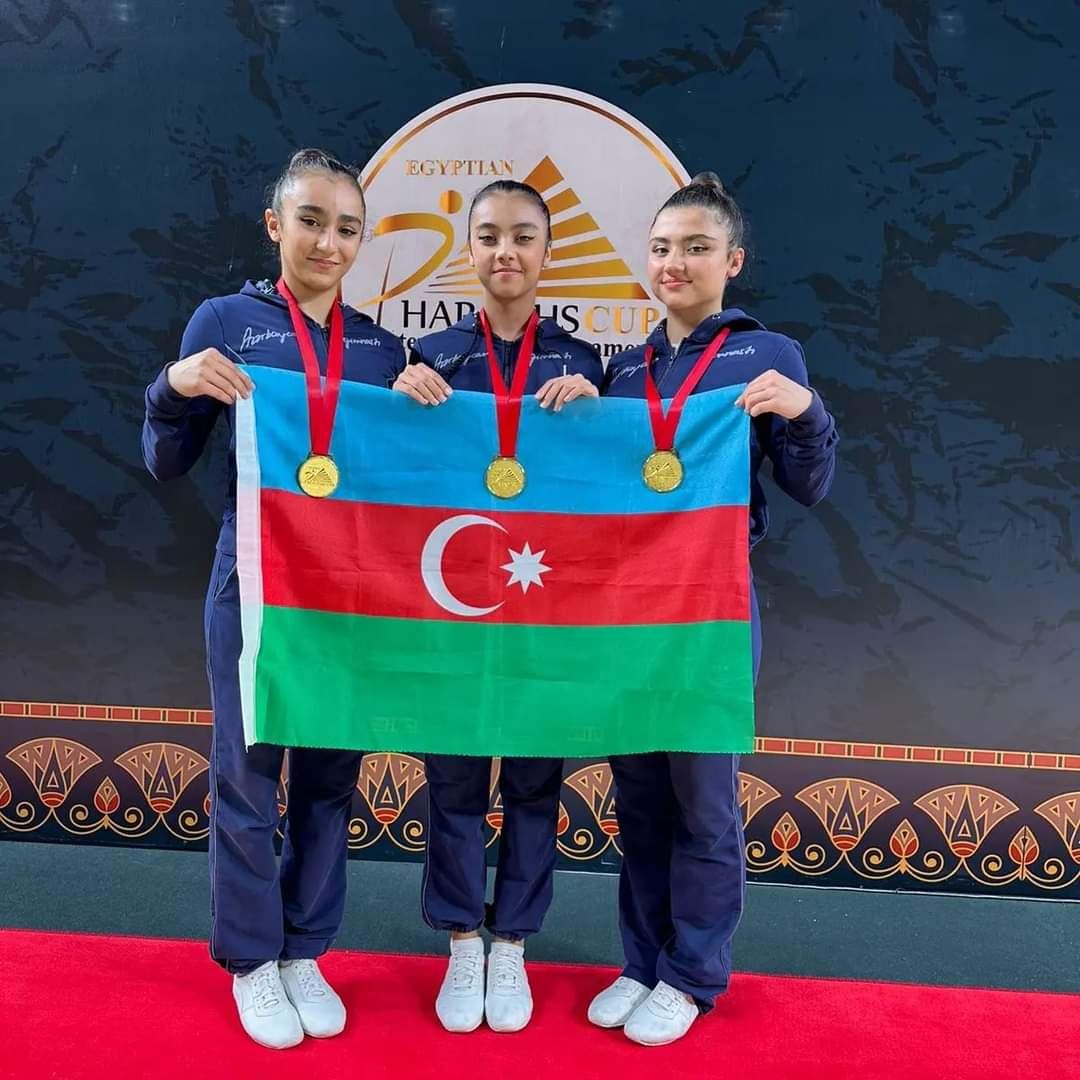 Азербайджанские гимнасты завоевали золотые медали на турнире в Каире (ФОТО)