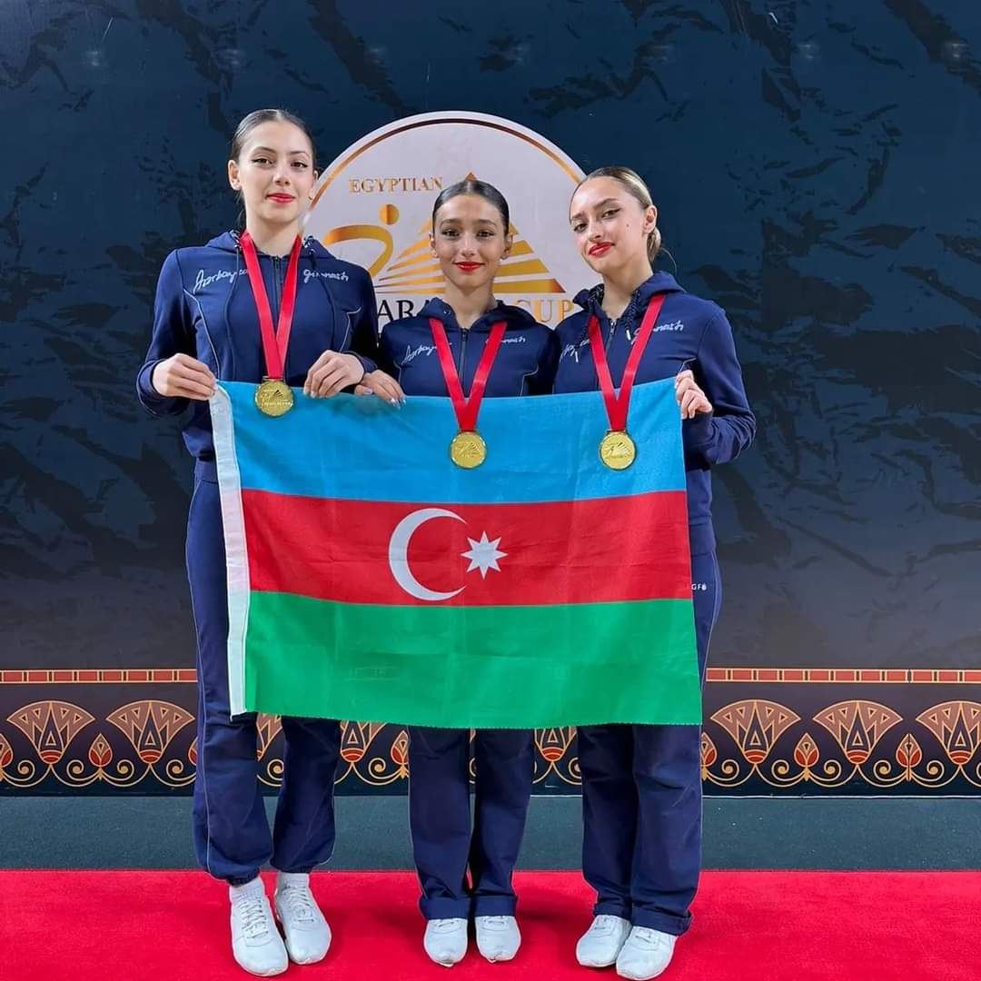Азербайджанские гимнасты завоевали золотые медали на турнире в Каире (ФОТО)