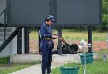 Женская сборная Азербайджана по стрельбе выступила в квалификации на III Европейских играх (ФОТО)