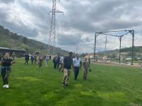 Представители дипкорпуса посетили созданный на берегу реки Хакари бульвар в Лачине (ФОТО)