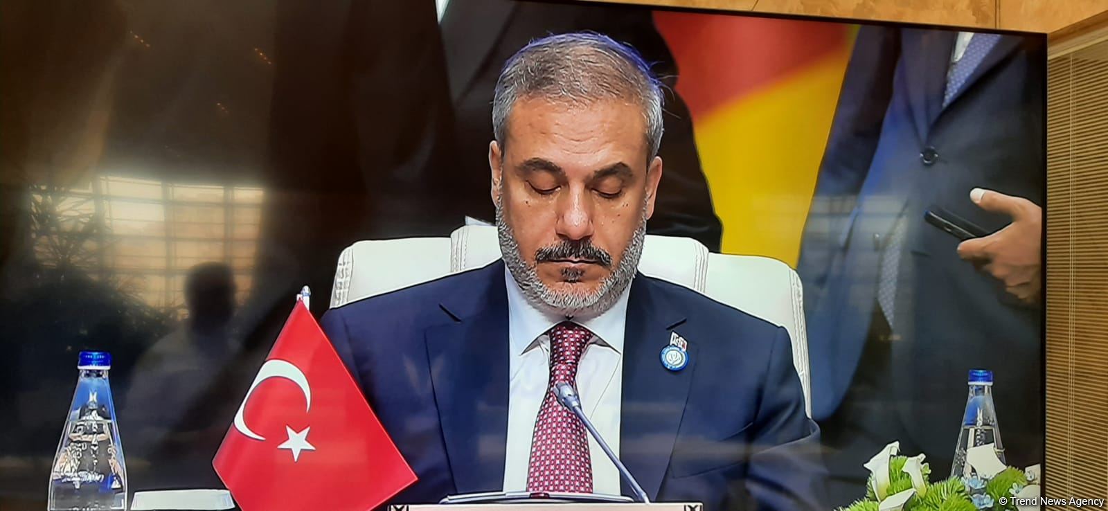 Turkish FM arrives in Azerbaijan (PHOTO)