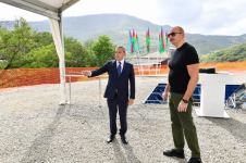 President Ilham Aliyev examines reconstruction works to be carried out in Dashalti village of Shusha district (PHOTO/VIDEO)
