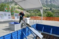 President Ilham Aliyev examines reconstruction works to be carried out in Dashalti village of Shusha district (PHOTO/VIDEO)