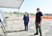 President Ilham Aliyev views construction works progress carried out in Shusha city hospital (PHOTO/VIDEO)