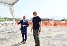 President Ilham Aliyev views construction works progress carried out in Shusha city hospital (PHOTO/VIDEO)