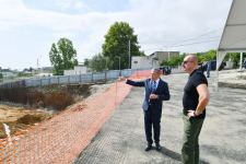 President Ilham Aliyev views construction works progress carried out in Shusha city hospital (PHOTO/VIDEO)