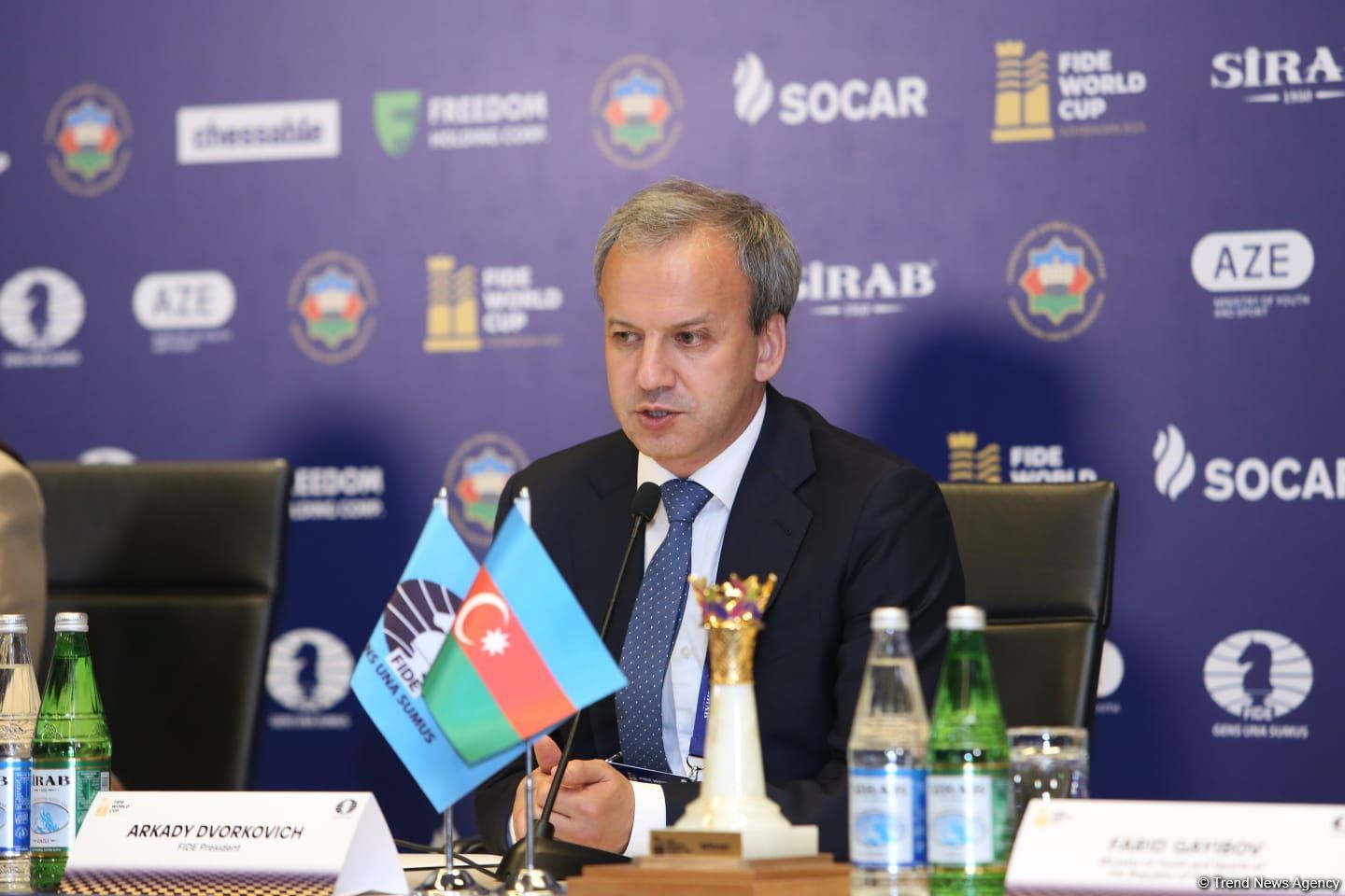 FIDE President commends Azerbaijan's remarkable contribution to hosting sports events