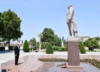 President Ilham Aliyev visits Barda district (PHOTO/VIDEO)