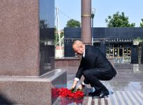 President Ilham Aliyev visits Shamkir district (PHOTO/VIDEO)