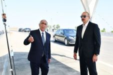 President Ilham Aliyev participates in opening of Ganja-Gazakhbeyli section of Baku-Gazakh-Georgia state border highway (PHOTO/VIDEO)