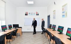 President Ilham Aliyev inaugurates new building of secondary lyceum school with humanities and natural orientation named after Muhammad Fuzuli in Shamkir (PHOTO/VIDEO)