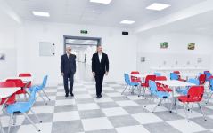 President Ilham Aliyev inaugurates new building of secondary lyceum school with humanities and natural orientation named after Muhammad Fuzuli in Shamkir (PHOTO/VIDEO)