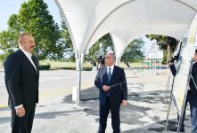 President Ilham Aliyev attends opening of Garapapag-Chayli highway (PHOTO)