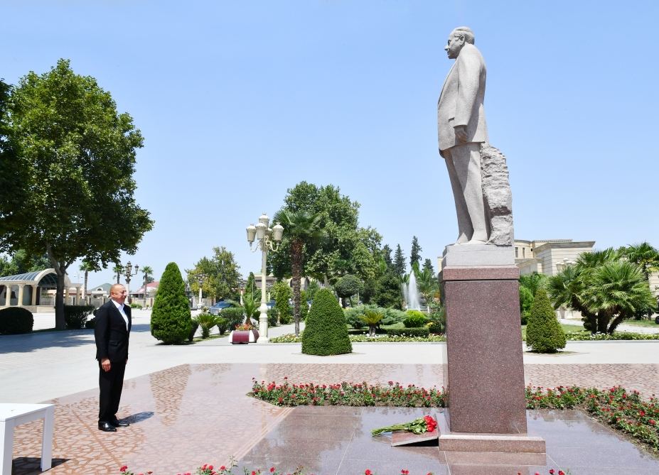 President Ilham Aliyev visits Barda district (PHOTO/VIDEO)