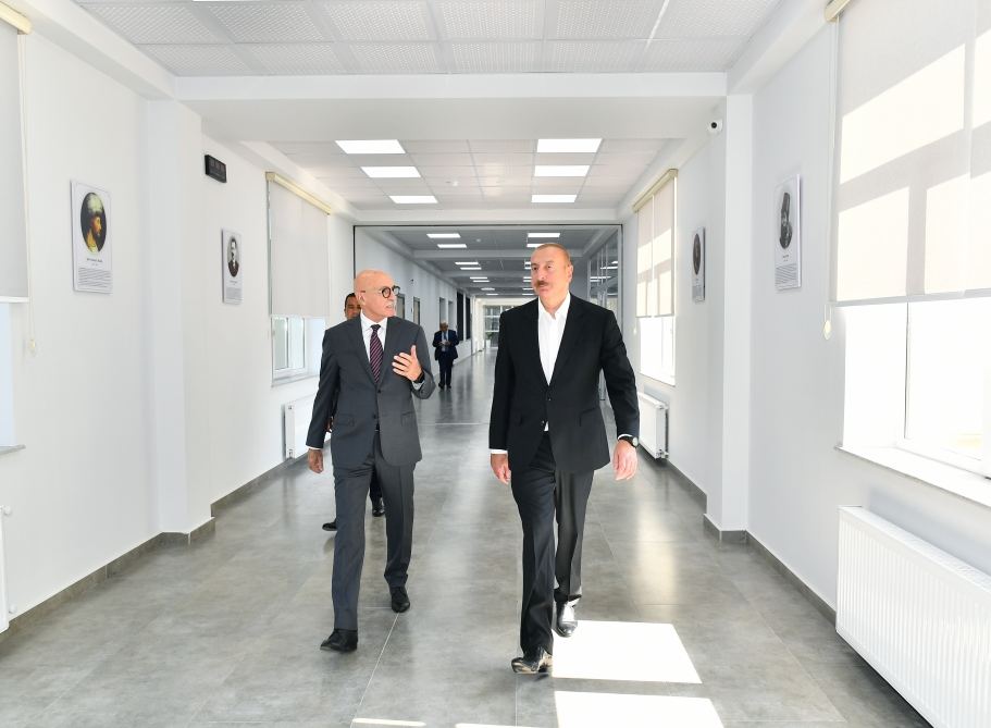President Ilham Aliyev inaugurates new building of secondary lyceum school with humanities and natural orientation named after Muhammad Fuzuli in Shamkir (PHOTO/VIDEO)