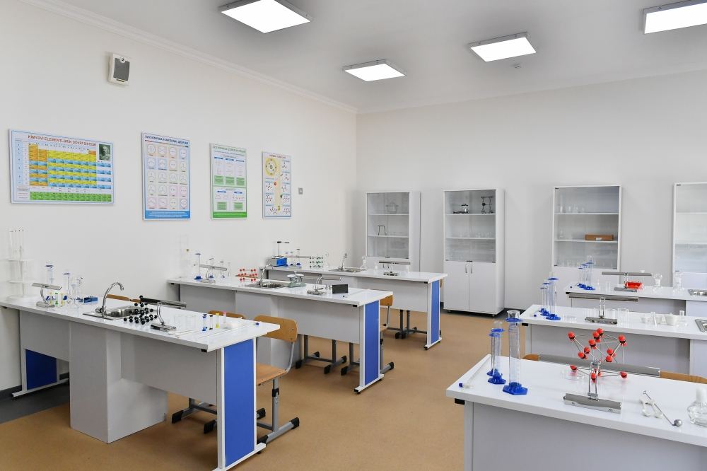President Ilham Aliyev inaugurates new building of secondary lyceum school with humanities and natural orientation named after Muhammad Fuzuli in Shamkir (PHOTO/VIDEO)