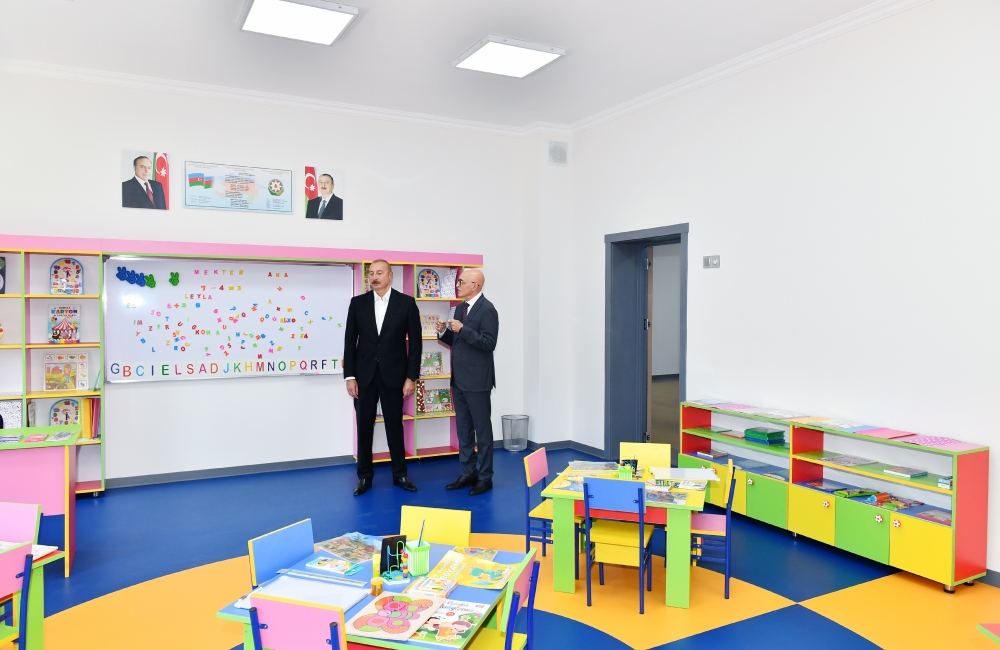 President Ilham Aliyev inaugurates new building of secondary lyceum school with humanities and natural orientation named after Muhammad Fuzuli in Shamkir (PHOTO/VIDEO)
