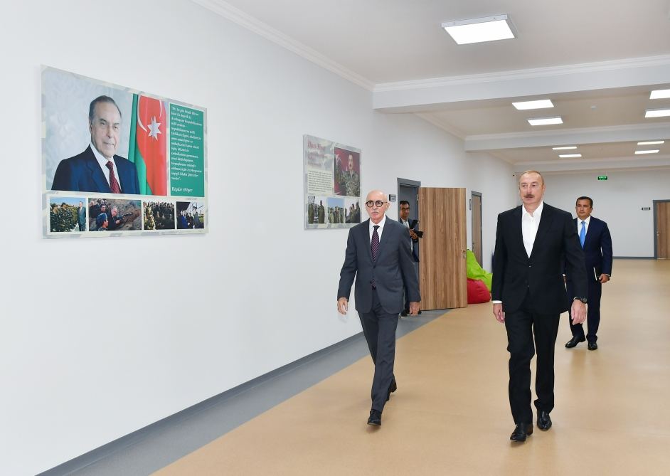 President Ilham Aliyev inaugurates new building of secondary lyceum school with humanities and natural orientation named after Muhammad Fuzuli in Shamkir (PHOTO/VIDEO)