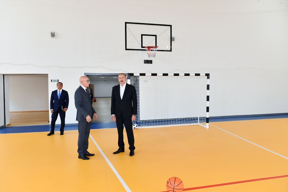 President Ilham Aliyev inaugurates new building of secondary lyceum school with humanities and natural orientation named after Muhammad Fuzuli in Shamkir (PHOTO/VIDEO)