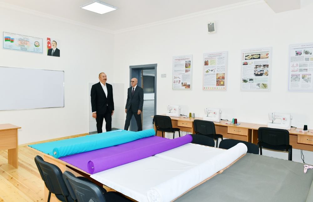 President Ilham Aliyev inaugurates new building of secondary lyceum school with humanities and natural orientation named after Muhammad Fuzuli in Shamkir (PHOTO/VIDEO)