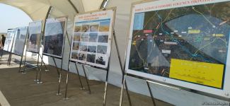 Members of diplomatic corps get acquainted with bridge construction over Khachin River in Azerbaijan's Aghdam (PHOTO)