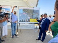 Members of diplomatic corps get acquainted with bridge construction over Khachin River in Azerbaijan's Aghdam (PHOTO)