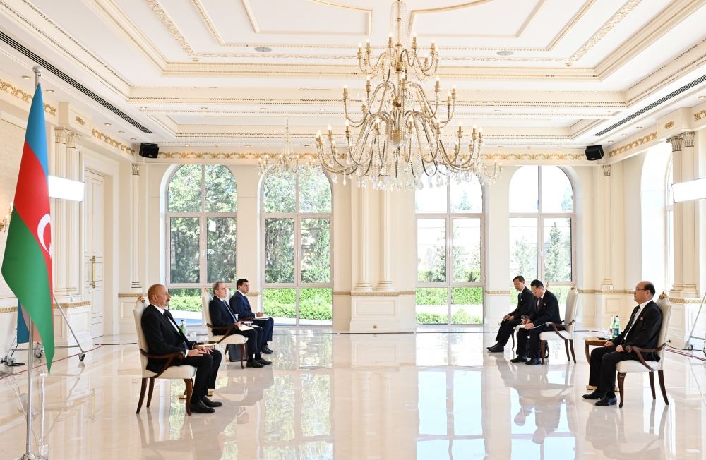 President Ilham Aliyev receives credentials of incoming ambassador of Democratic People's Republic of Korea (PHOTO/VIDEO)