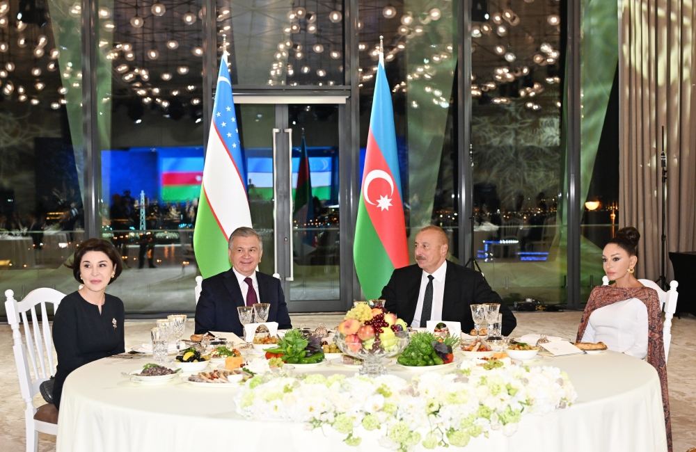 State reception hosted in honor of President of Uzbekistan Shavkat Mirziyoyev (PHOTO/VIDEO)