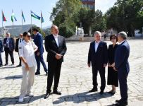 Presidents of Azerbaijan, Uzbekistan, First Ladies visit Shusha city (PHOTO)
