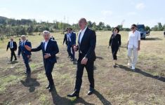 Presidents of Azerbaijan, Uzbekistan, First Ladies visit Shusha city (PHOTO)