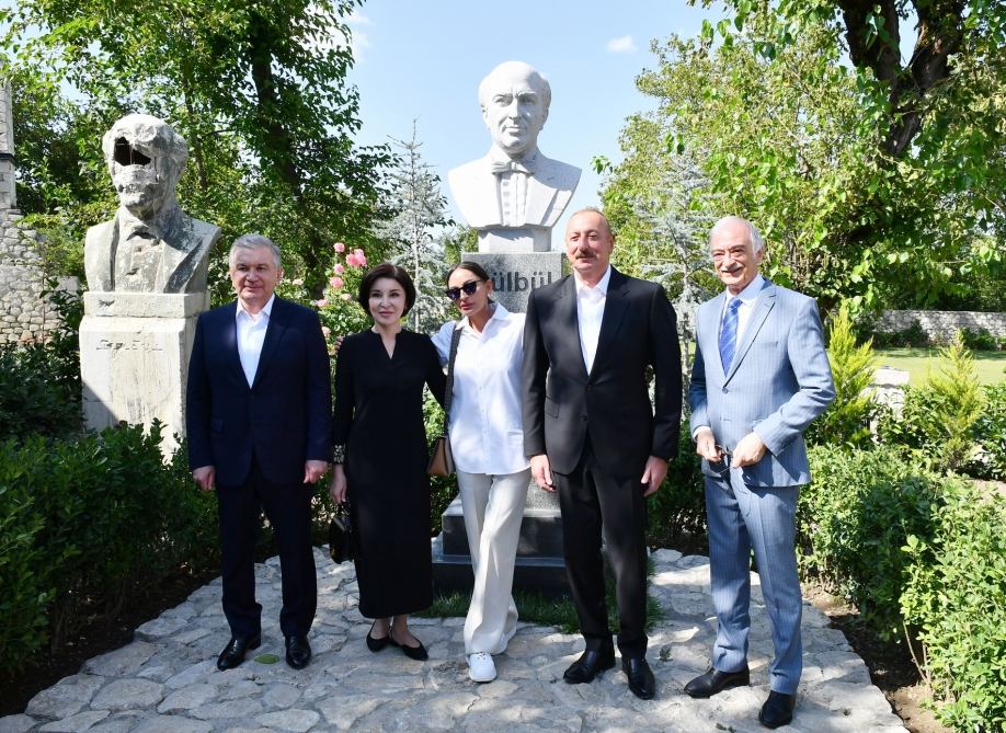 Presidents of Azerbaijan, Uzbekistan, First Ladies visit Shusha city (PHOTO)