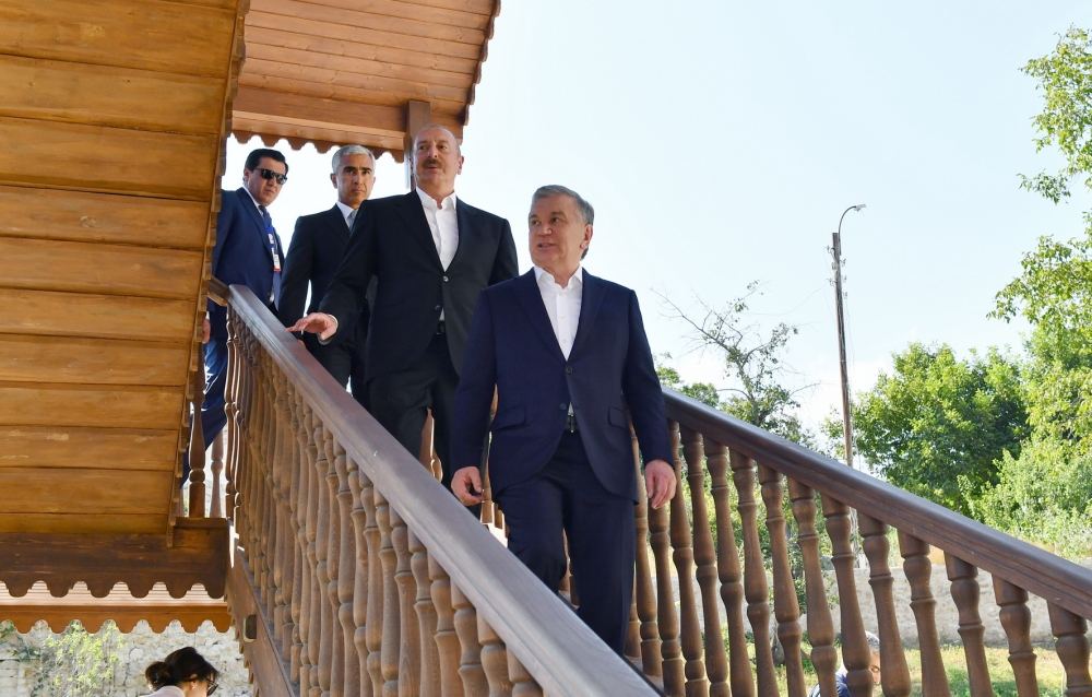 Presidents of Azerbaijan, Uzbekistan, First Ladies visit Shusha city (PHOTO)