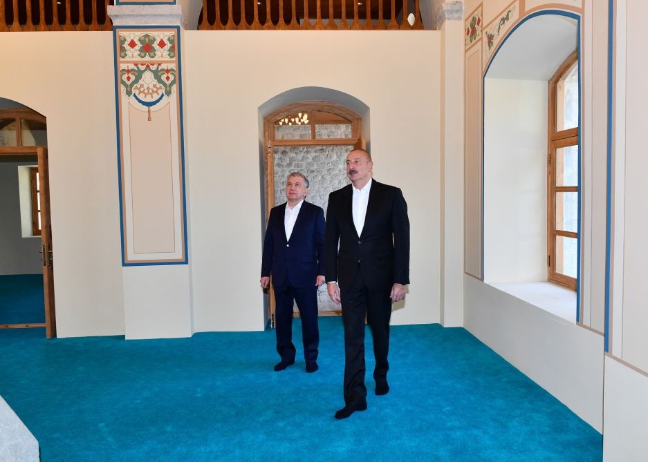 Presidents of Azerbaijan, Uzbekistan, First Ladies visit Shusha city (PHOTO)