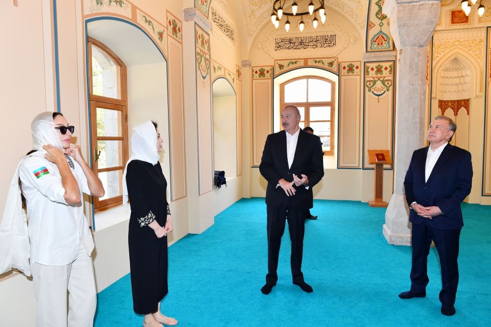 Presidents of Azerbaijan, Uzbekistan, First Ladies visit Shusha city (PHOTO)